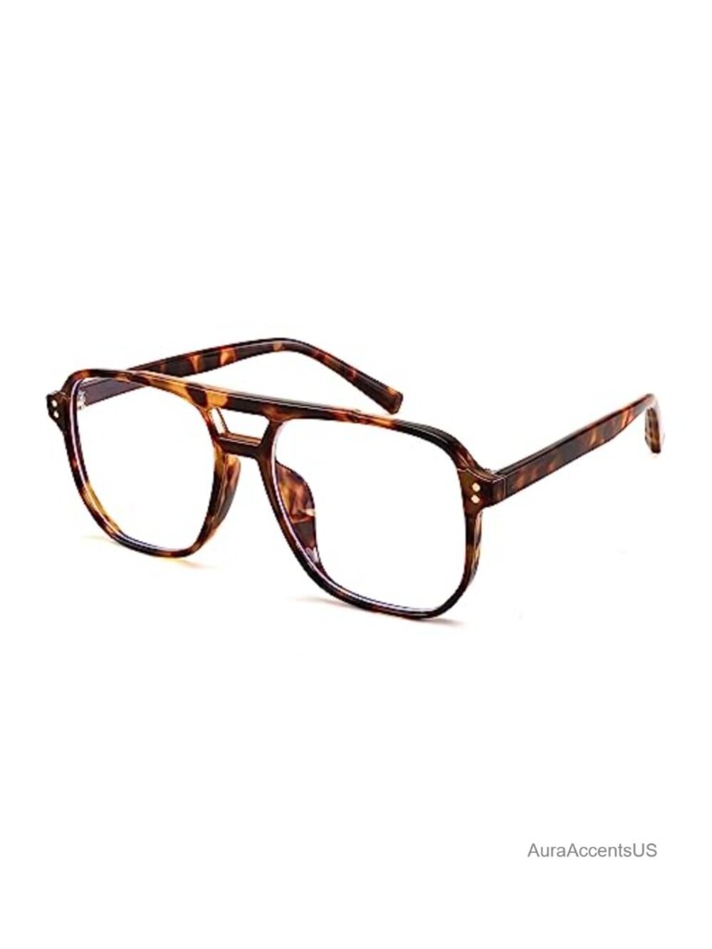 Aviator Blue Light Blocking Reading Glasses Double Bridge 54mm